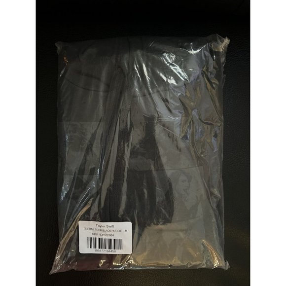 New Taylor Swift The Eras Tour Black Hoodie Official Merch Size Medium *In Hand* - Picture 7 of 9